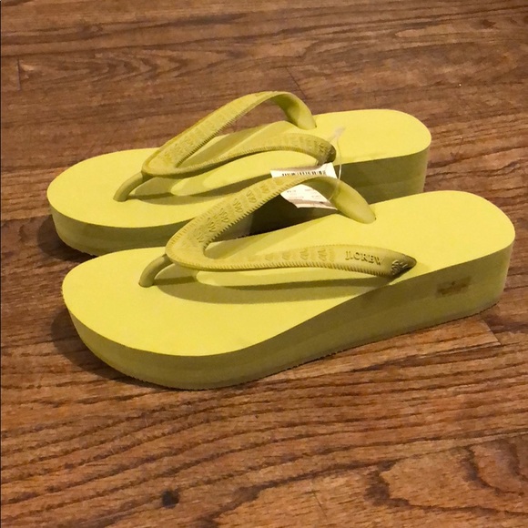 j crew wedge flip flops